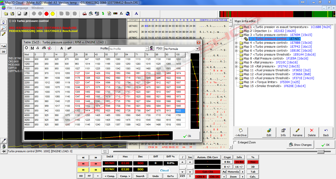 Map3D Cloud Chip Tuning Tools