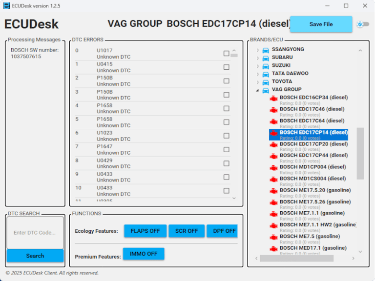 ECUDesk Multi Function Software - Chiptuningshop | Chip Tuning Tools